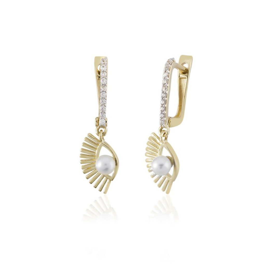 Gioia de Perles Göz Or Boucle d&rsquo;Oreille