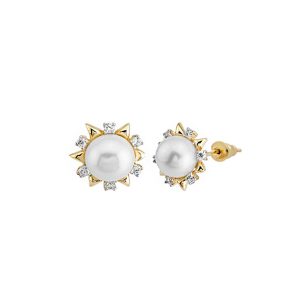 Formia de Perles Or Boucle d&rsquo;Oreille