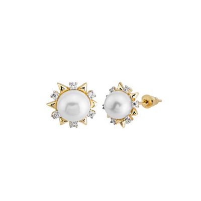 Formia de Perles Or Boucle d'Oreille