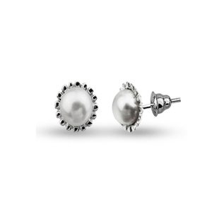 Falla Pearl White Gold Earring