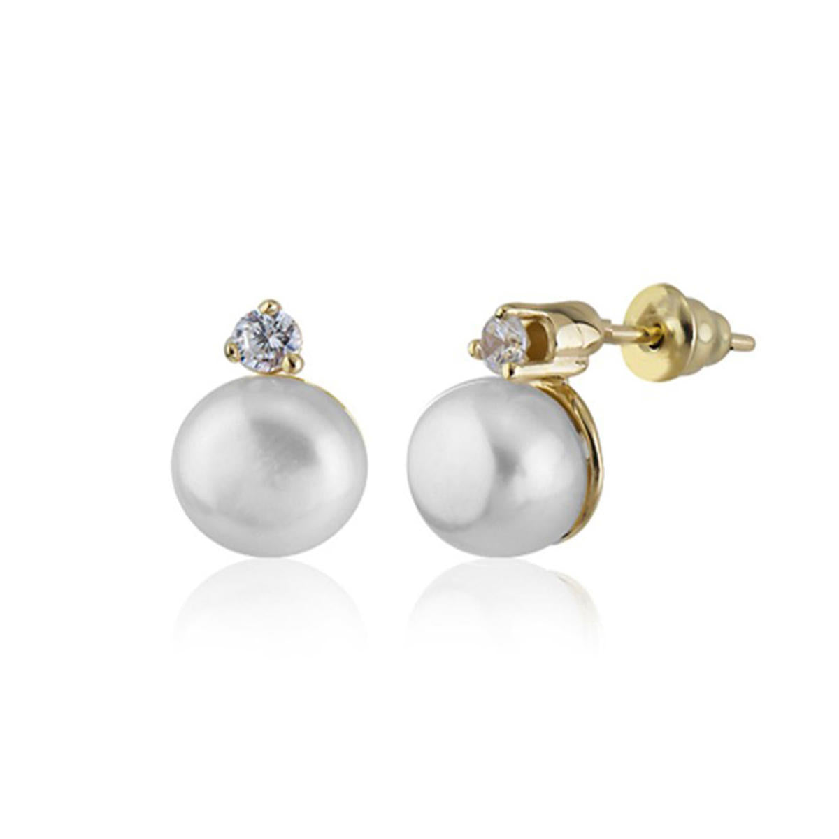 Amalfi de Perles Or Boucle d'Oreille