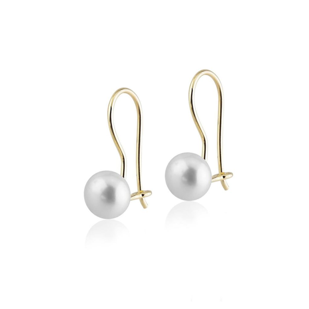 Gold Telli Pearl Gold Earring