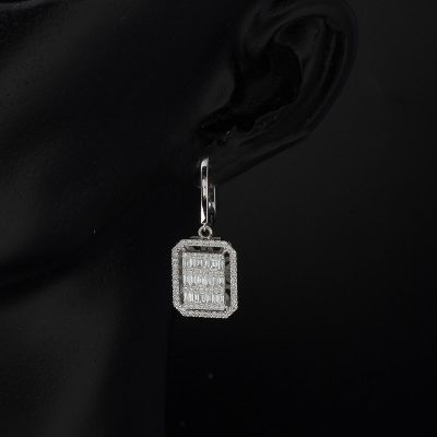 1,18 ct Baguette Diamond Earring - 14K - 5.47g - EZ Gold