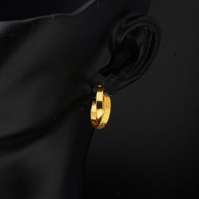 Versage 22 Ayar Halka Altın Küpe - 22K - 3.84g - EZ Gold