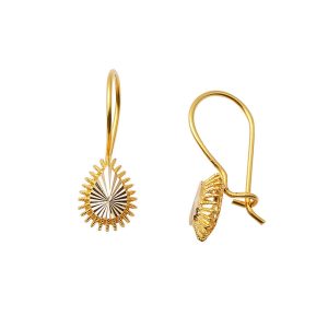 Drop 14 Karat Gold Sarkıt Earring