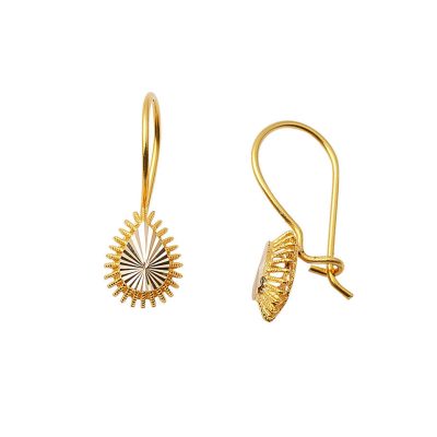 Drop 14K Gold Sarkıt Earring