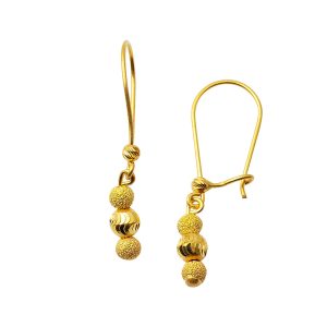 Nohut Boules 22 Carats Or Boucle d&rsquo;Oreille