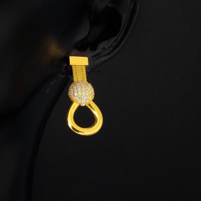 Maille Trabzon 22 Carats Or Boucle d'oreille - 22K - 6g - EZ Gold