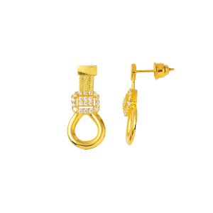 Trabzon Tresse Tresse 22 Carats Or Boucle d&rsquo;Oreille
