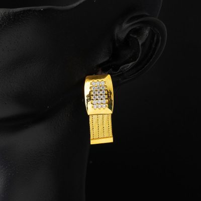 Trabzon Mesh 22K Gold Earring - 22K - 11.5g - EZ Gold