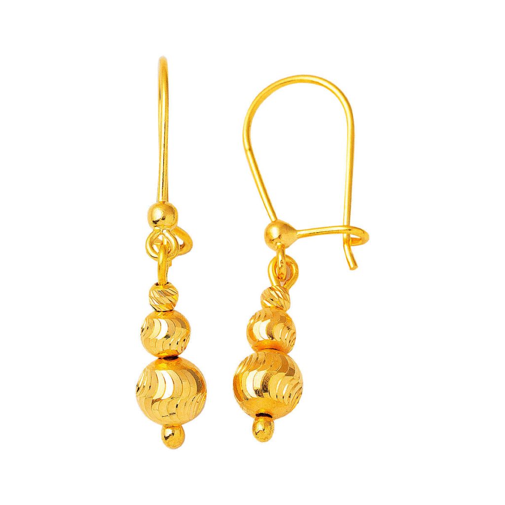 Nohut Beaded 22 Karat Gold Earring