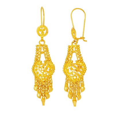 Hint İşi 22 Carats Sarkıt Or Boucle d'Oreille