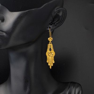 Hint İşi 22 Carats Sarkıt Or Boucle d'oreille - 22K - 7.3g - EZ Gold