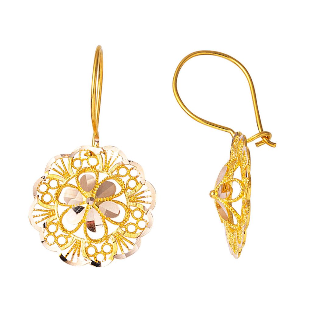 Gül 14 Karat Gold Sarkaç Earring