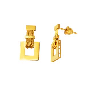 Gelin 22 Karat Gold Trabzon Woven Earring