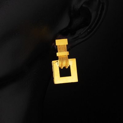 Gelin 22K Gold Trabzon Mesh Earring - 22K - 6.5g - EZ Gold