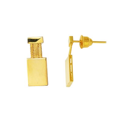 sans Pierre Maille Trabzon 22 Carats Or Boucle d'oreille