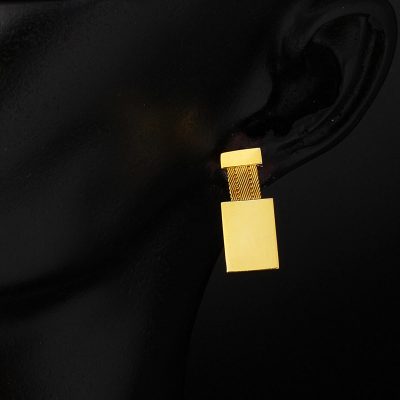 Plain Trabzon Mesh 14K Gold Earring - 14K - 4.3g - EZ Gold