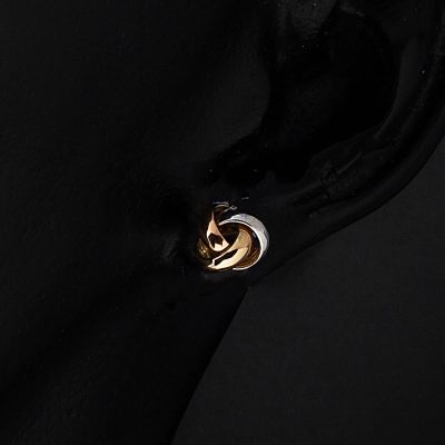 Düğüm Plain Gold Klipsli Earring - 14K - 1.29g - EZ Gold