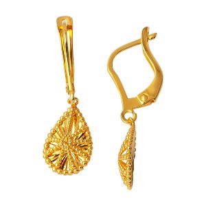 Drop 22 Karat Gold Earring