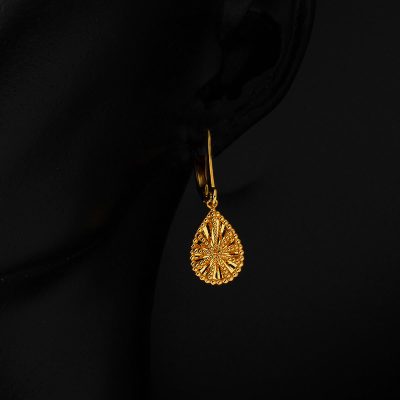 Damla 22 Ayar Altın Küpe - 22K - 4g - EZ Gold