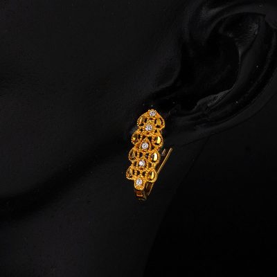 Damlalar 22 Ayar Altın Küpe - 22K - 3.74g - EZ Gold
