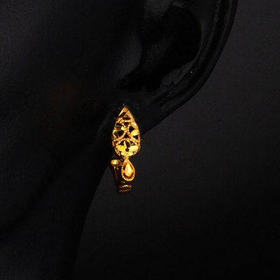 Damla 22 Ayar Altın Küpe - 22K - 3.1g - EZ Gold
