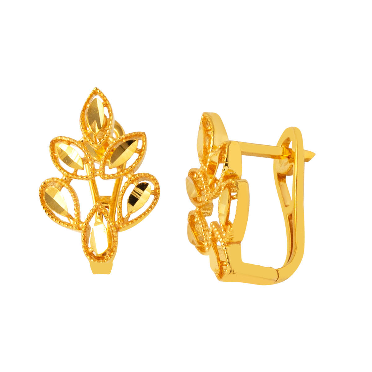 Ivy 22 Karat Gold Earring