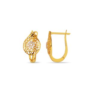 Drop 22 Karat Gold Earring