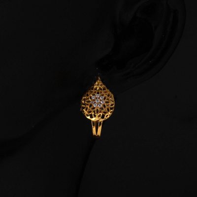Damla 22 Ayar Altın Küpe - 22K - 3.3g - EZ Gold