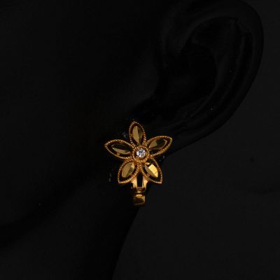 Papatya 22 Ayar Altın Küpe - 22K - 4.4g - EZ Gold
