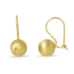 Boules 14 Carats Or Sarkaç Boucle d&rsquo;Oreille