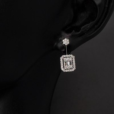 0,43 Karat Baguette Diamond Earring - 14K - 1.61g - EZ Gold