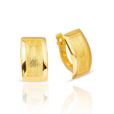 Trabzon Mesh 22K Gold Earring