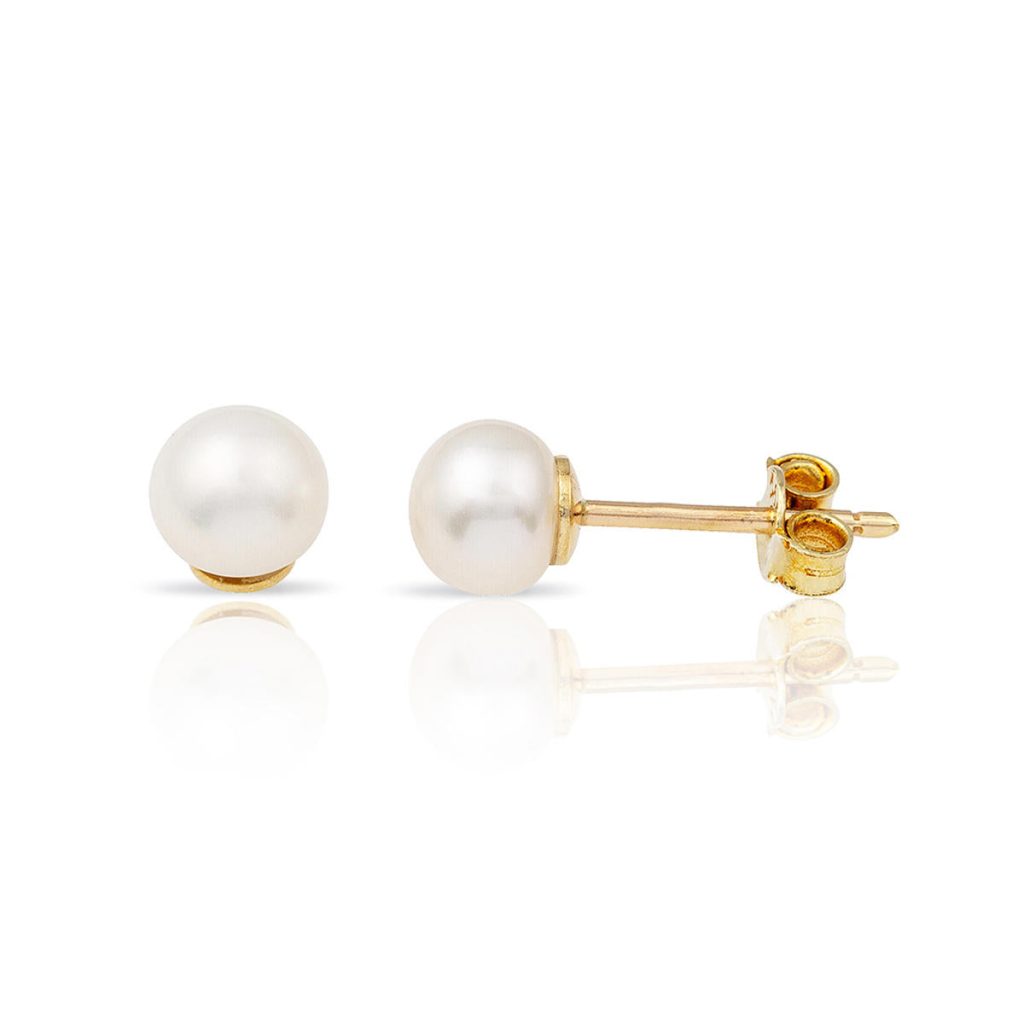 Sedef Blancı 14 Carats de Perles Or Boucle d&rsquo;Oreille