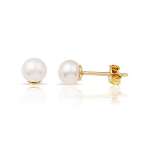 Sedef Whiteı 14 Karat Pearl Gold Earring