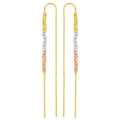 Bouleslu 14 Carats Or Zincir Boucle d'oreille