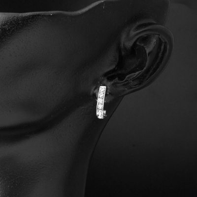 Rowtaşlı 14K White Gold Çocuk Earringsi - 14K - 1.1g - EZ Gold