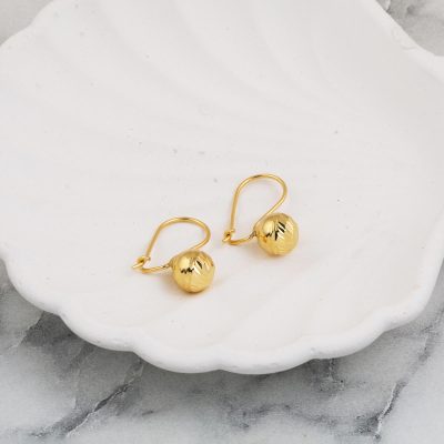 14 Carats Sallantılı Kalemli Top Or Boucle d'oreille - 14K - 1.65g - EZ Gold