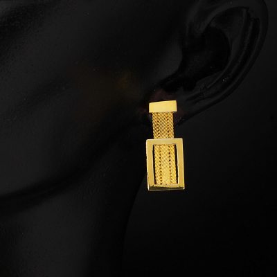 Classique Toka Maille Trabzon Or Boucle d'oreille - 14K - 5.08g - EZ Gold