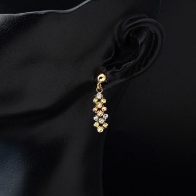 Top Orlarla İşlenmiş 14 Carats Sarkıt Boucle d'oreille - 14K - 2.3g - EZ Gold