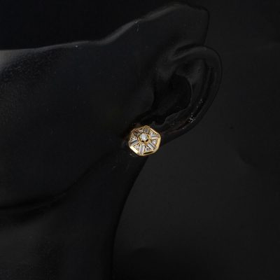 Coronet Sarı Altın 14 Ayar Baget Küpe - 14K - 1.88g - EZ Gold