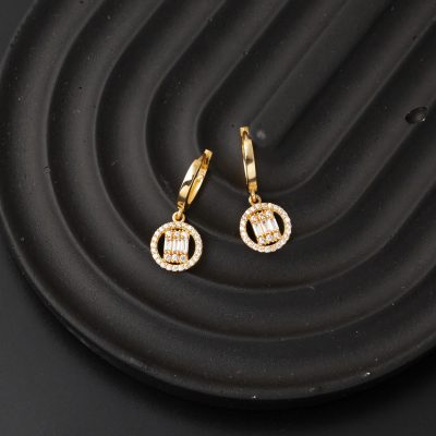 Minimal Sallantılı 14 Ayar Altın Küpe - 14K - 3.26g - EZ Gold