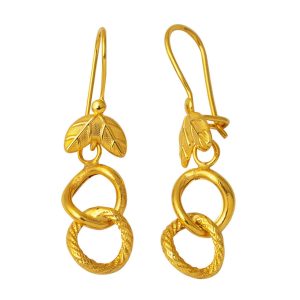 Uzay Yolu 14 Carats Pendante Or Boucle d&rsquo;Oreille