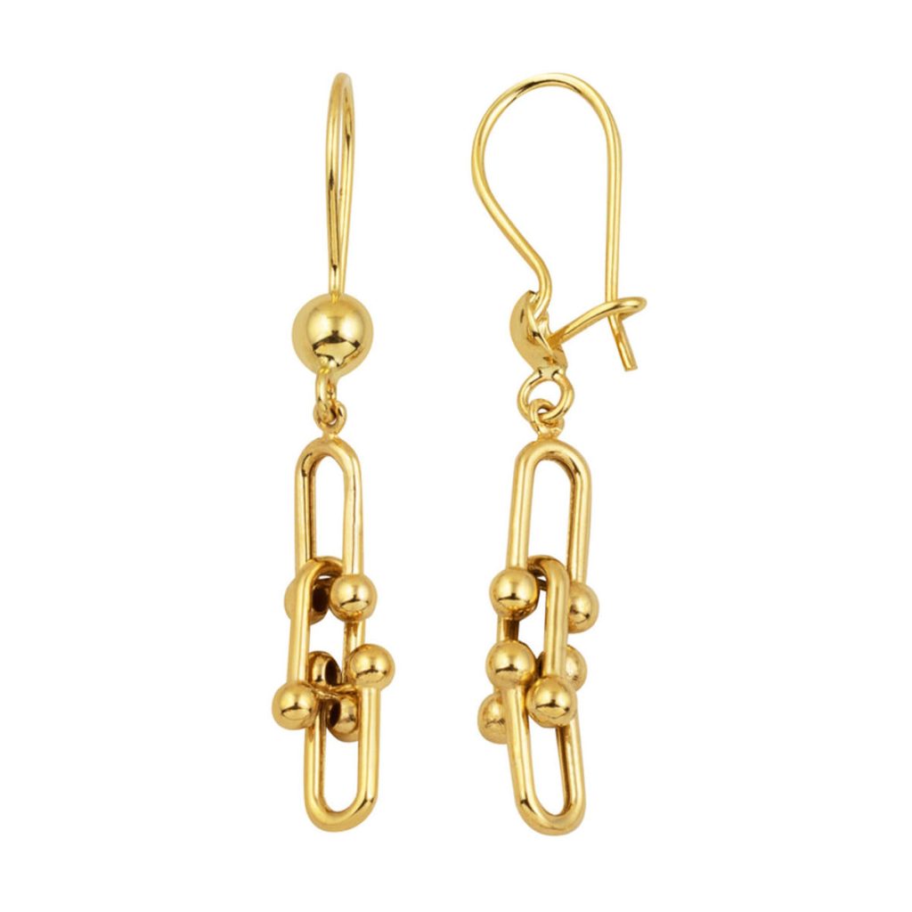 Tiffany Design Pendante 14 Carats Or Boucle d&rsquo;Oreille