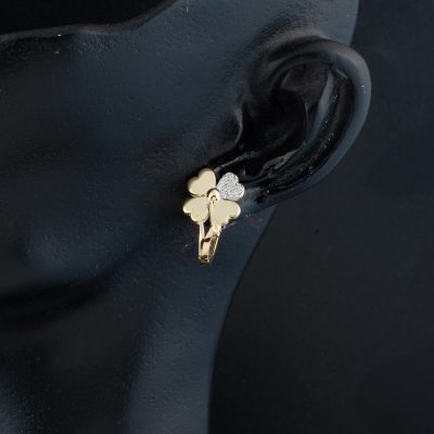 Yonca Model 14 Ayar Sarı Altın Küpe - 14K - 2.86g - EZ Gold