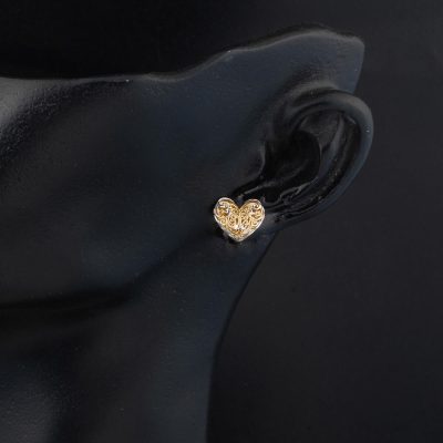 Telkari Kalpli 14 Ayar Pimli Altın Küpe - 14K - 1.4g - EZ Gold