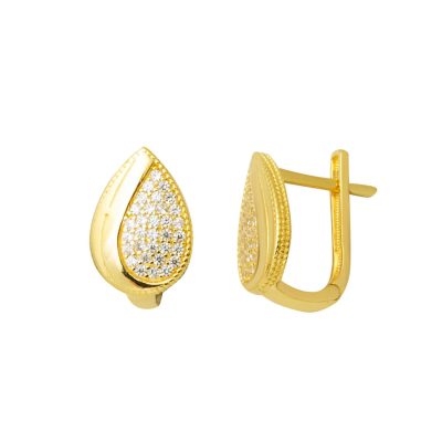 Linux Jaune Or Boucle d'oreille