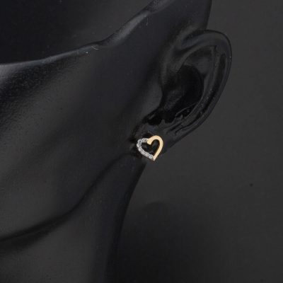 Kalpli Minimal 14 Ayar Altın Küpe - 14K - 0.99g - EZ Gold