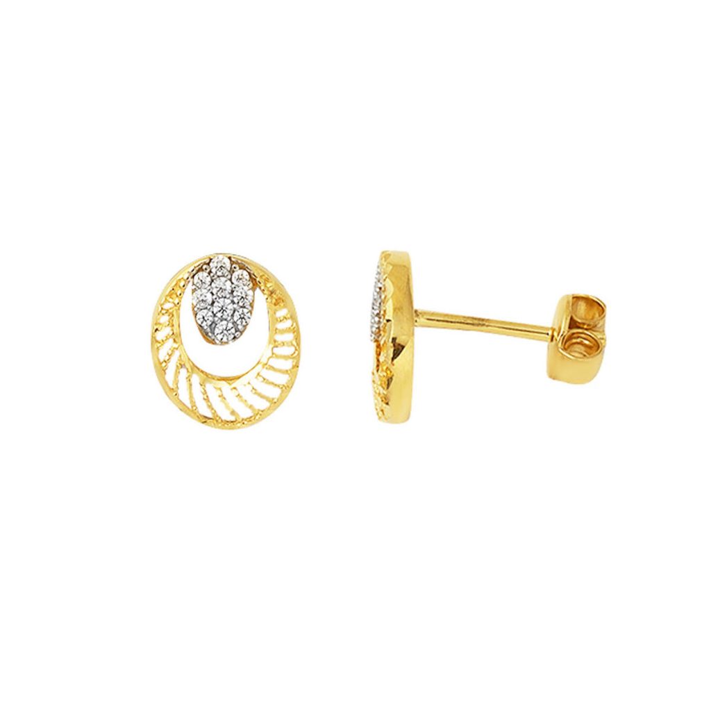 Mini Deniz Kabuğu 14 Carats Or Boucle d&rsquo;Oreille